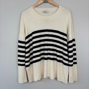 AYR Cozy Soft Striped Sweater Wool Blend Sz M